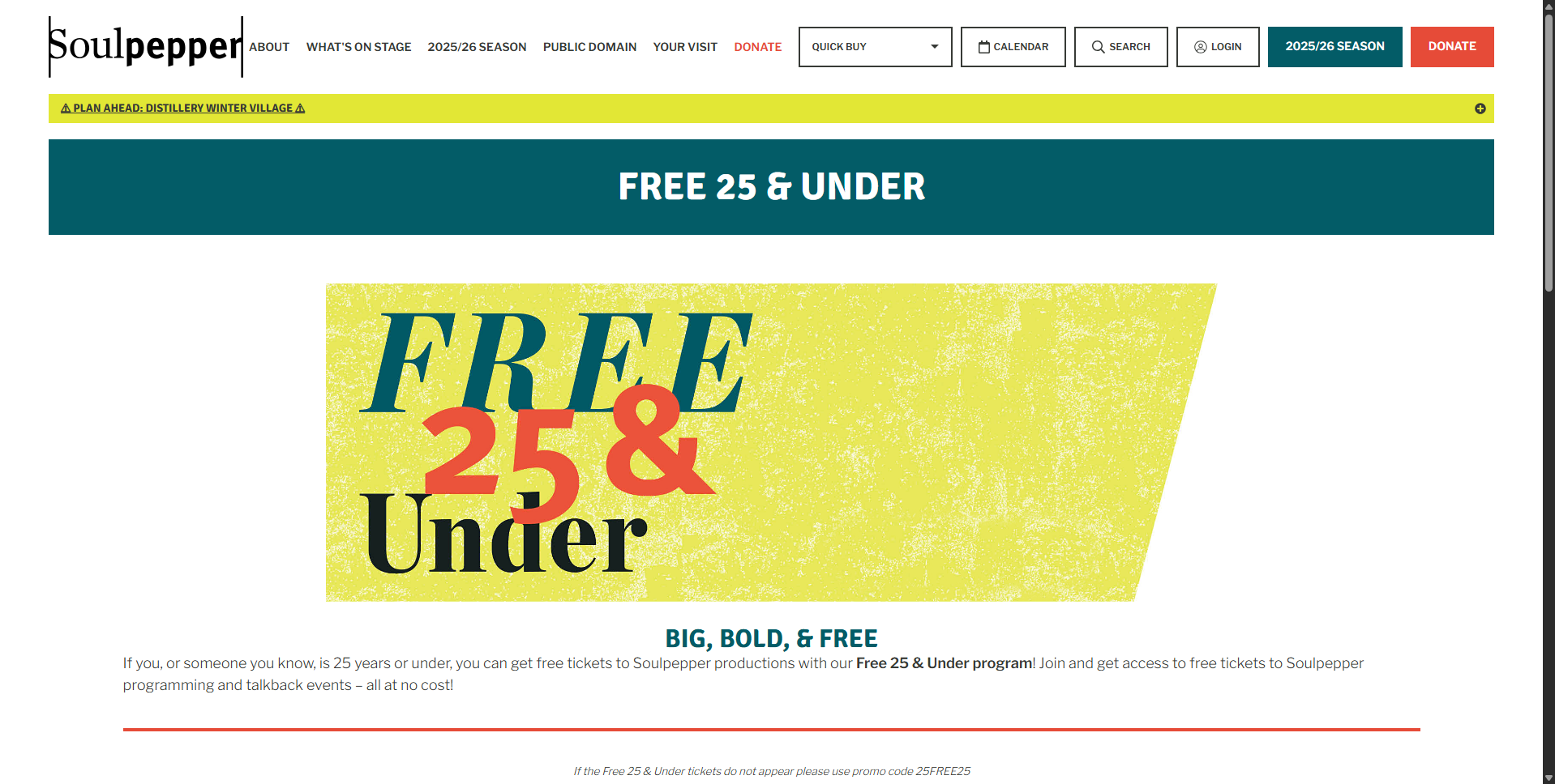 Free Theatre for Kids & Students Under 25: Soulpepper's Program to Introduce Young People to Live Performance